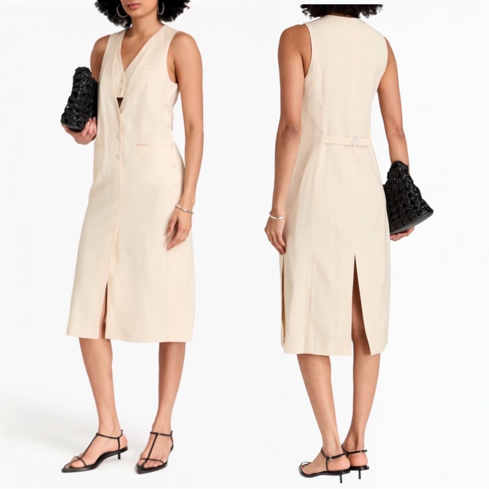 NWT 3.1 Phillip Lim Tailored Vest Wool-Blend Midi Dress 00